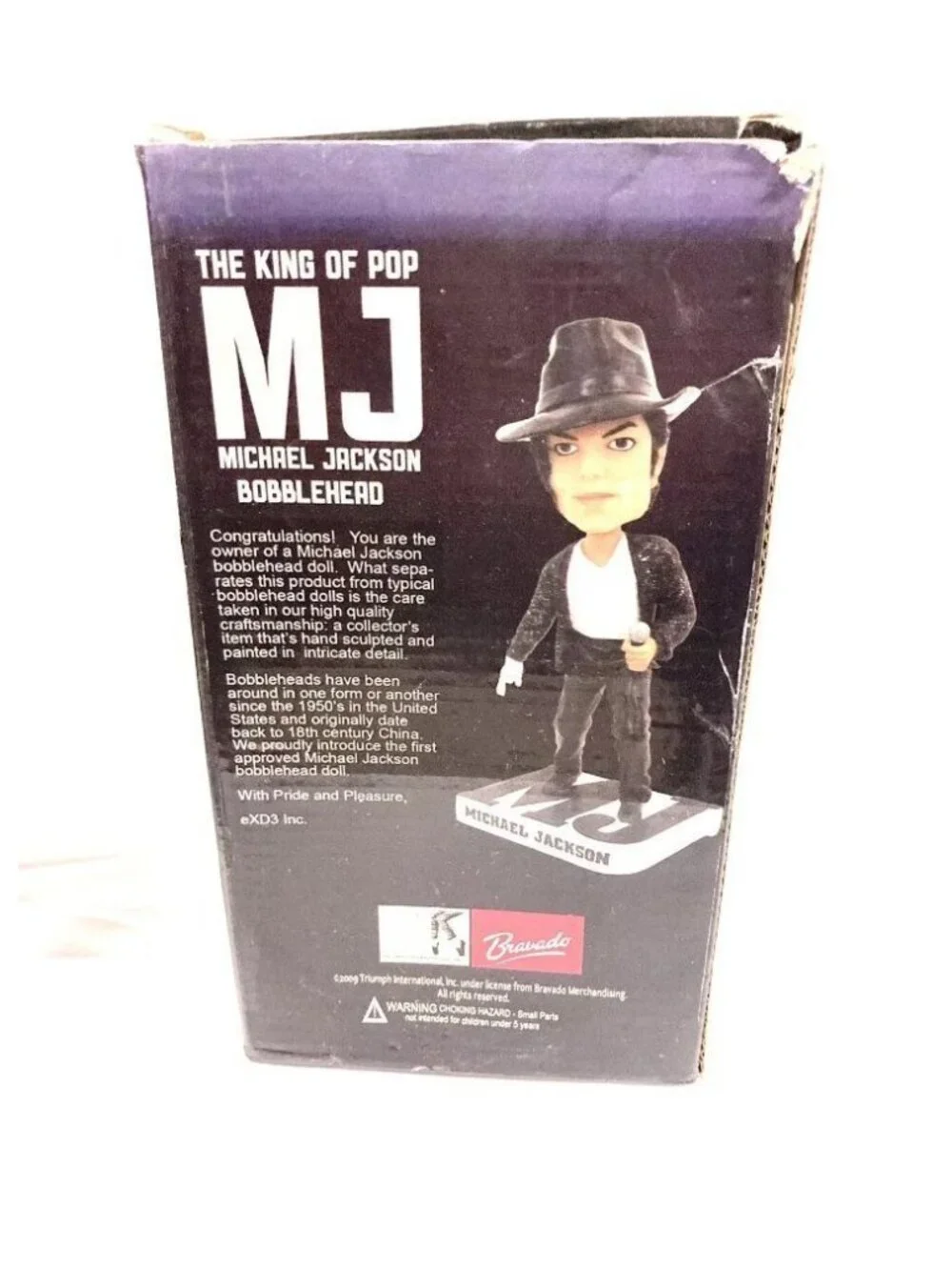 2009 Bravado The King of Pop MJ Michael Jackson Bobblehead Collectable Item